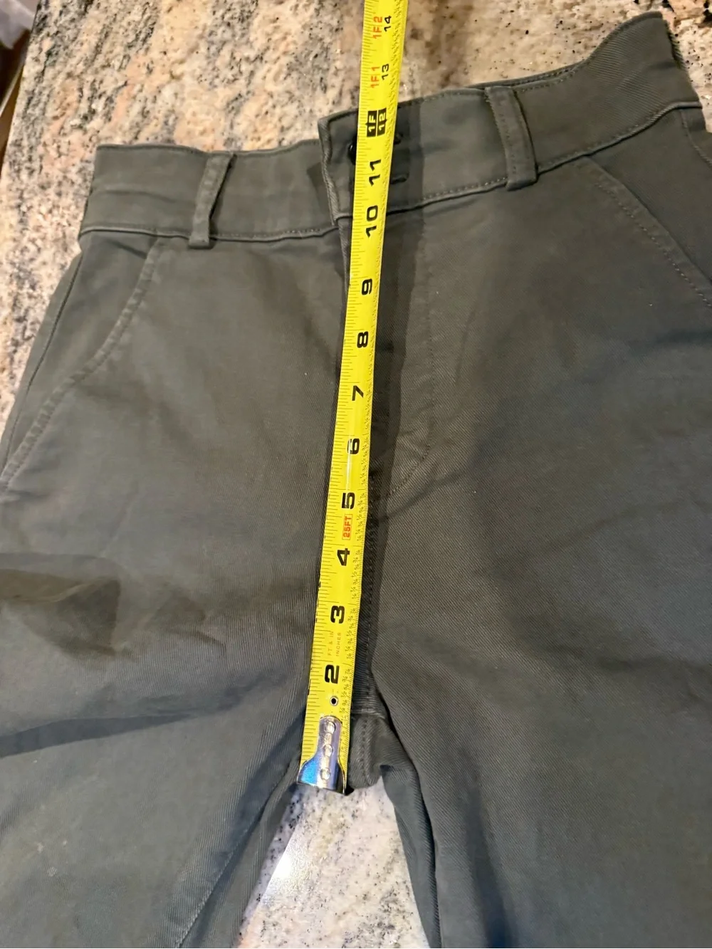 Everlane Organic Cotton Wide Leg Pants Size 0 Gray High Rise Heavyweight Twill
